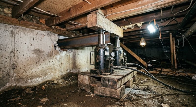 Sinking Foundation Lifting in Columbus, OH